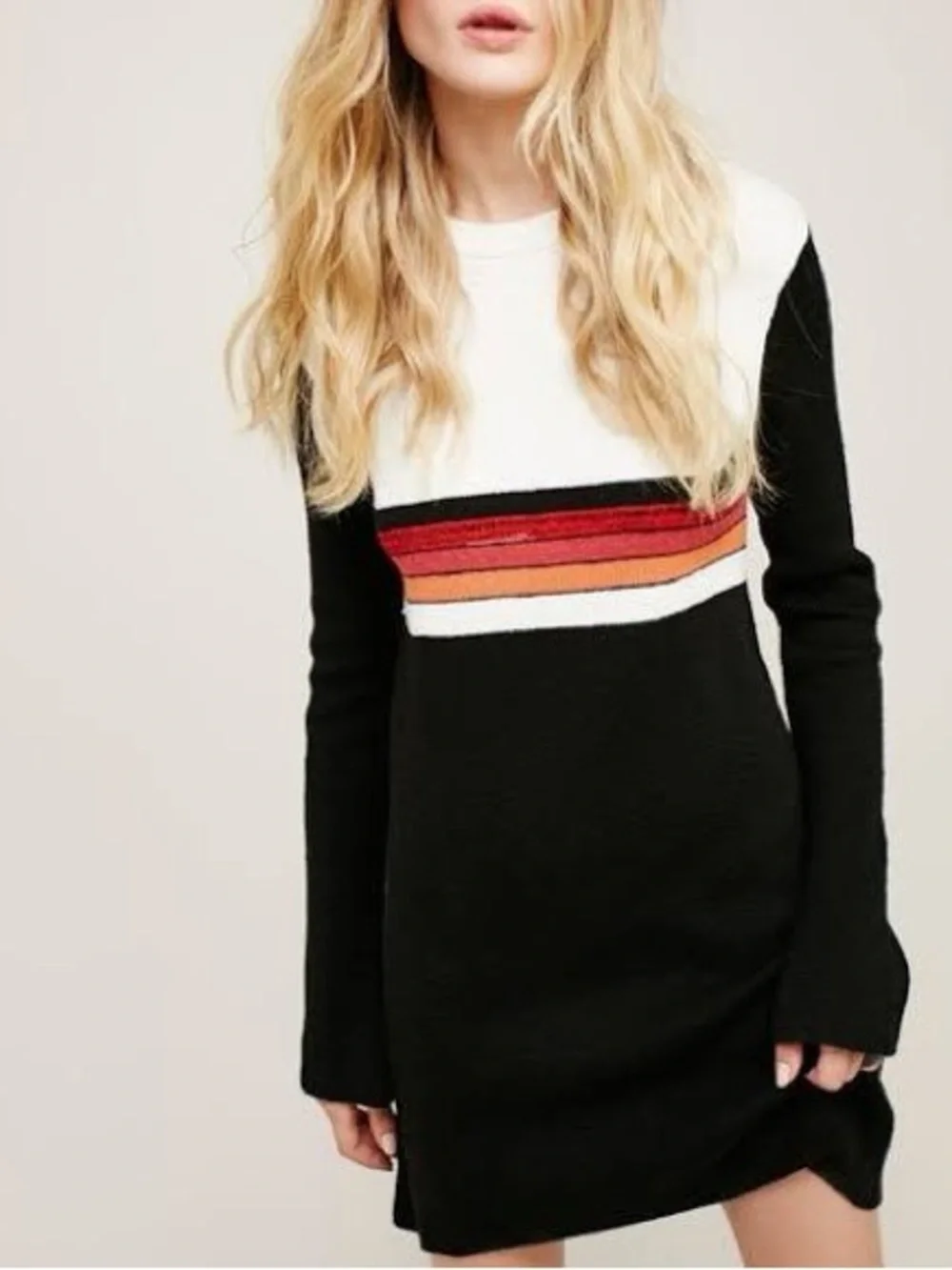 Free People colorblock sweater dress